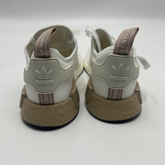 Adidas NMD R1 Womens Size 8.5 White Beige Athletic Running Shoes Sneakers FV2475 - Picture 4 of 9